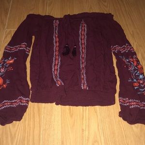 off the shoulders blouse